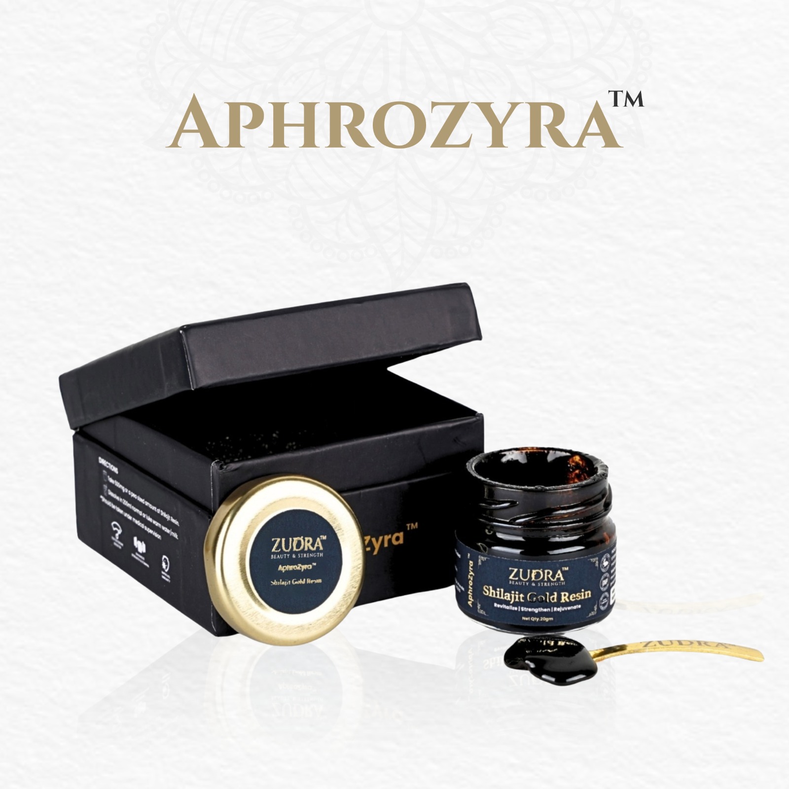 Aphrozyra Shilajit Gold Resin – Best Ayurvedic Booster for Men’s Strength & Stamina